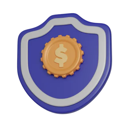 Finance Shield  3D Icon