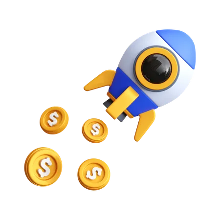 Finance Startup 3 D Render Icon Illustration 3D Icon
