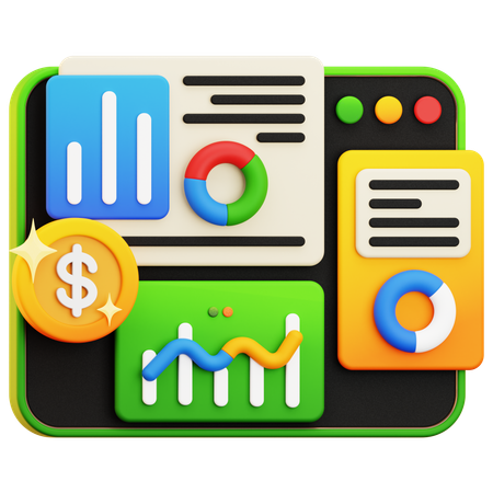 Finance Statistic  3D Icon