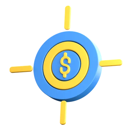Finance Target  3D Icon