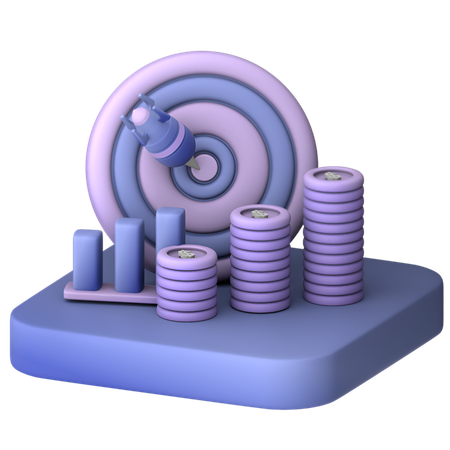 Finance Target  3D Icon