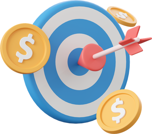 Finance Target  3D Icon