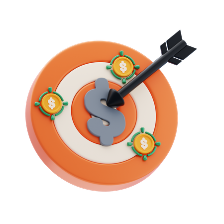 Finance Target  3D Icon
