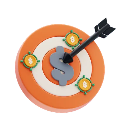 Finance Target  3D Icon