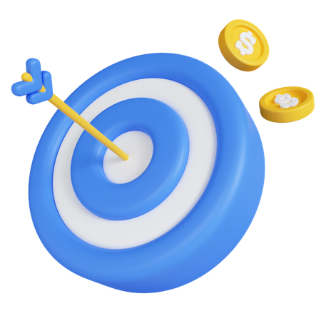 Finance Target  3D Icon