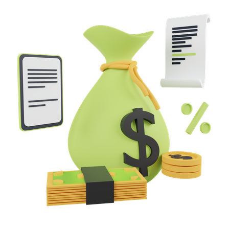 Finance Tax  3D Icon