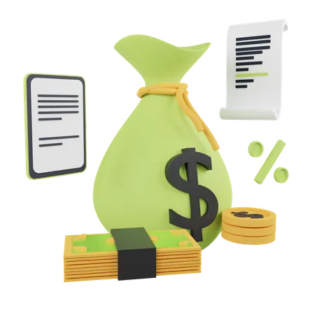 Finance Tax  3D Icon