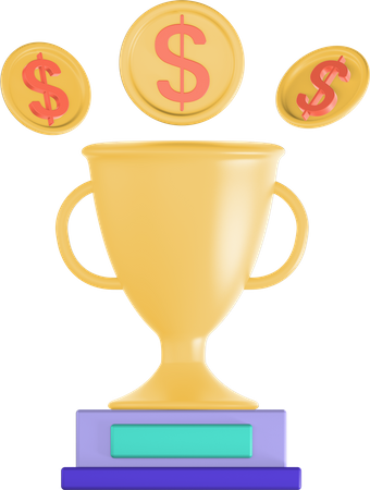 Finance Trophy  3D Icon