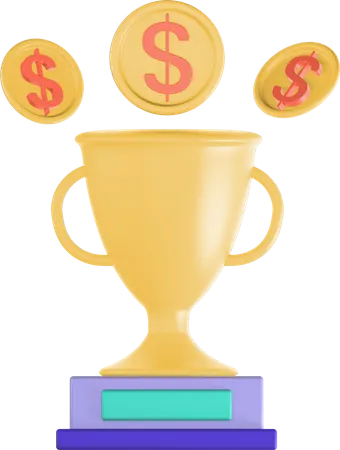 Finance Trophy  3D Icon