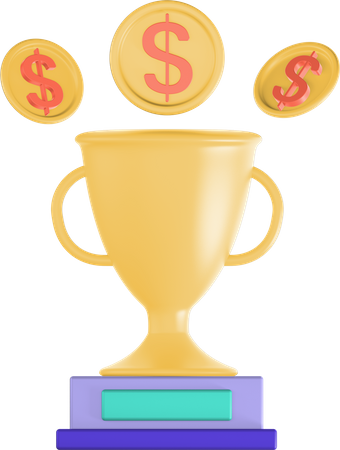 Finance Trophy  3D Icon