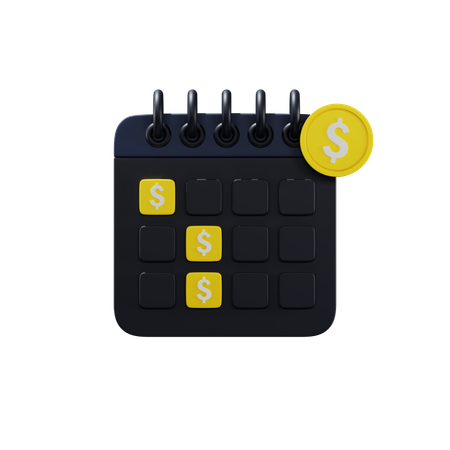 Financecalender  3D Icon