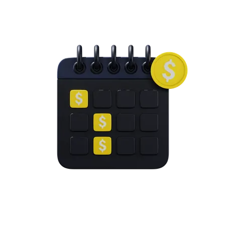 Financecalender  3D Icon