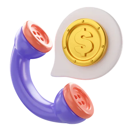 Chamada financeira  3D Icon