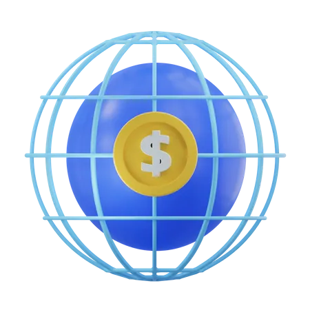 Financeiro mundial  3D Icon