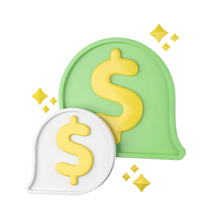 Conversa financeira  3D Icon