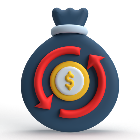 Redressement financier  3D Icon