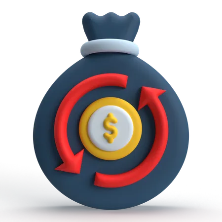 Redressement financier  3D Icon