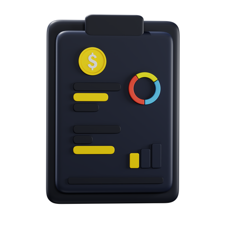 Financestatment  3D Icon