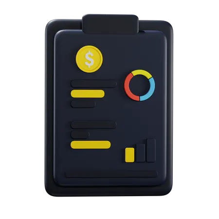Financestatment  3D Icon
