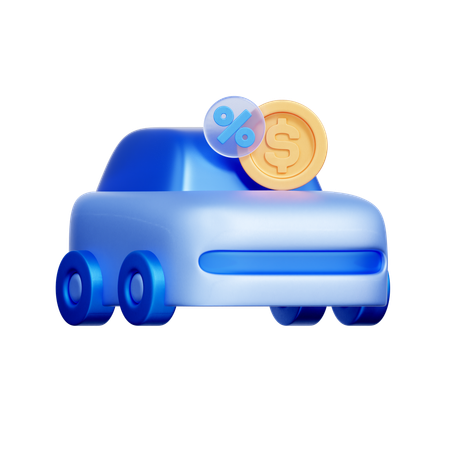 Financiación del coche  3D Icon