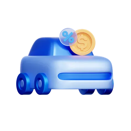 Financiación del coche  3D Icon