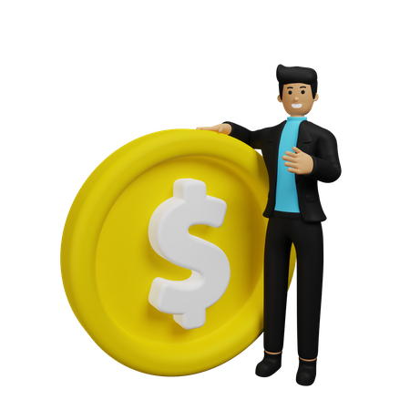 Financista  3D Illustration