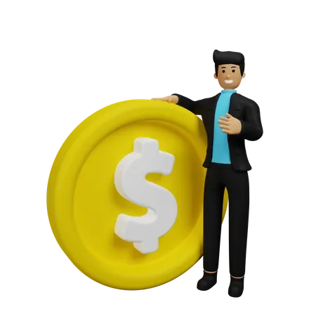 Financista  3D Illustration