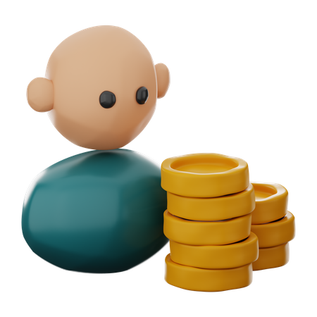 Financista  3D Icon