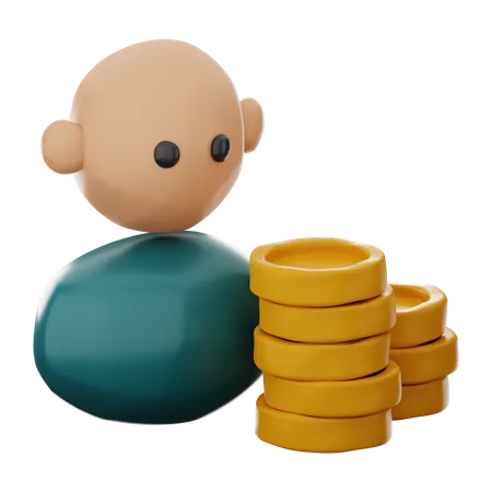 Financista  3D Icon