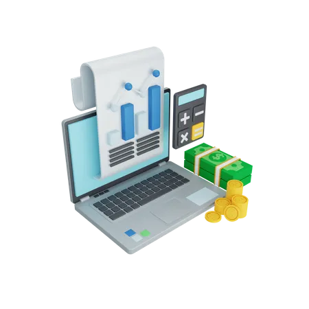 Financial Accounting  3D Illustration