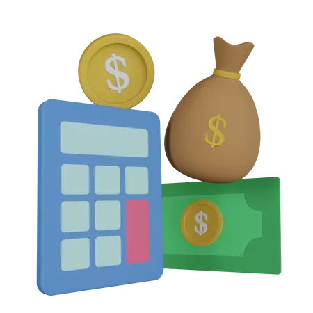 Financial accounting  3D Illustration