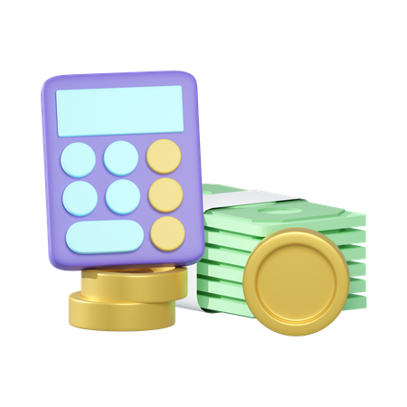 Financial accounting 3D Illustration
