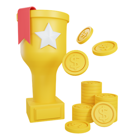Financial achievement 3D Illustration