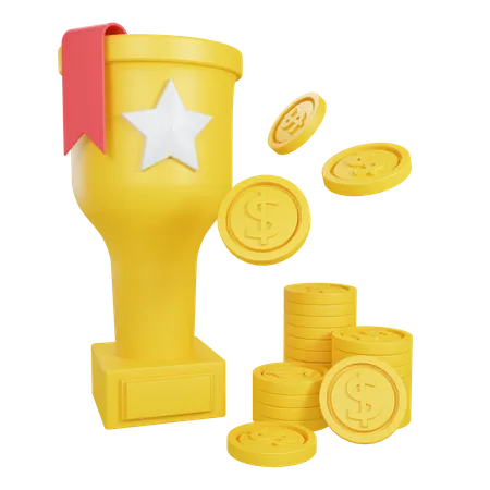 Financial achievement 3D Illustration