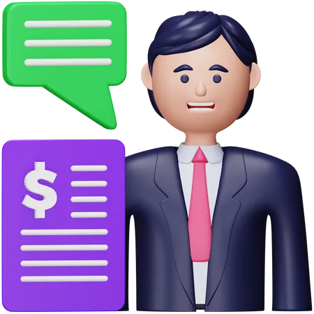 Financial Advisor  3D Icon