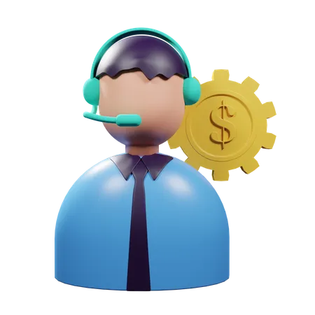 Financial Advisor  3D Illustration