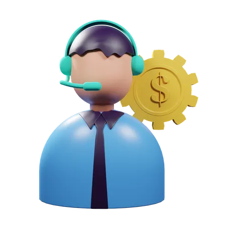 Financial Advisor 3D Illustration