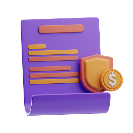 Financial Agreement  3D Icon