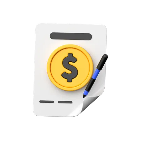 Financial Agreement 3 D Icon Symbolizes Contractual Arrangements Featuring Dynamic Elements In A Three Dimensional Representation Of A Formal Agreement Document 3D Icon