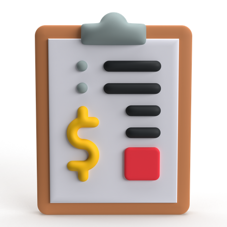 Financial Agreement  3D Icon