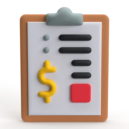 Financial Agreement  3D Icon