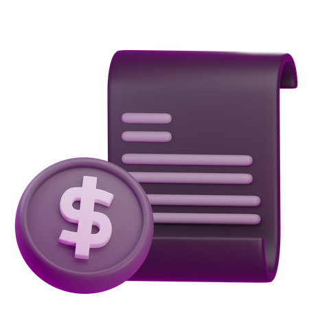 Financial Agreement  3D Icon