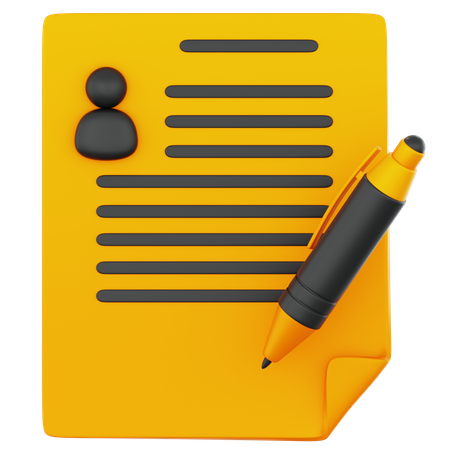 Financial Agreement  3D Icon