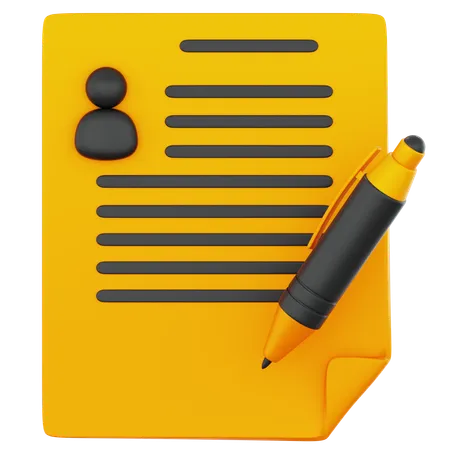 Financial Agreement  3D Icon