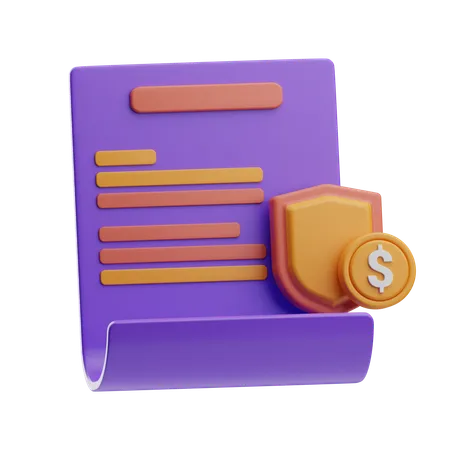 Financial Agreement  3D Icon