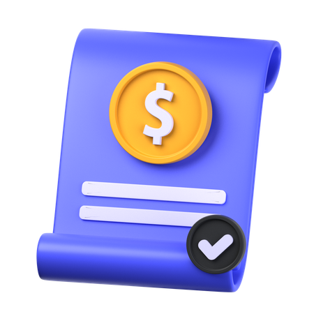 Financial Agreement  3D Icon