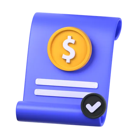 Financial Agreement  3D Icon