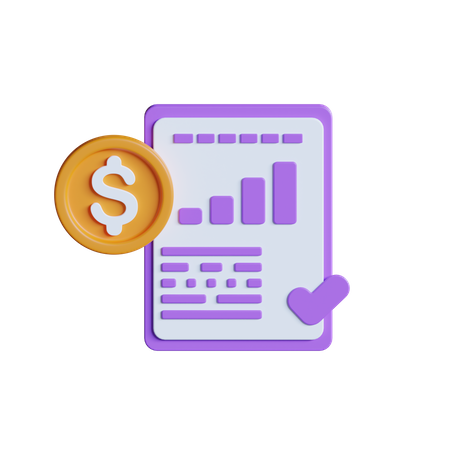 Financial Agreement  3D Icon