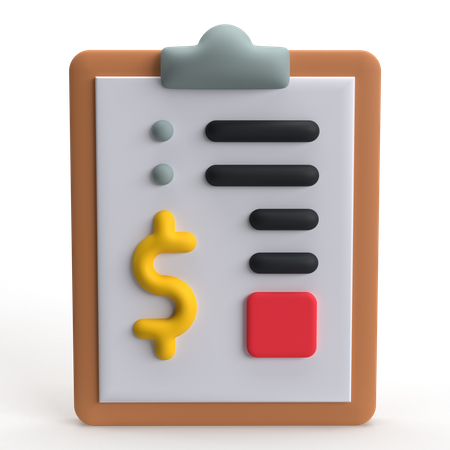 Financial Agreement  3D Icon