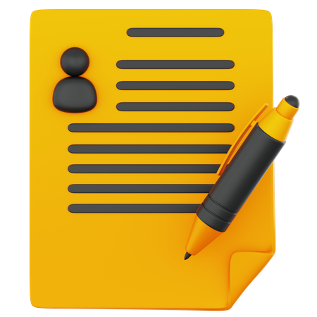 Financial Agreement  3D Icon